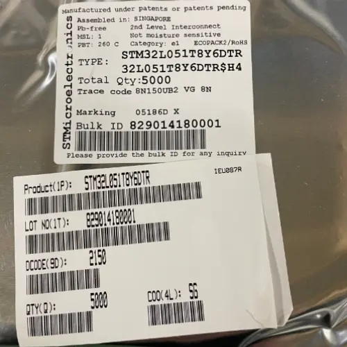 STM32L051T8Y6DTR STMicroelectronics