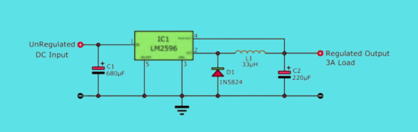 LM2596 Fixed Voltage Regulator.png